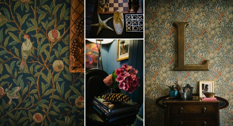 east london, interior design, dark, warm, cosy, eclectic, mismatched, interesting, cohesive, gold, midnight blue, crystals, ikea, vintage, sheepskin, lily sawyer photo.jpg