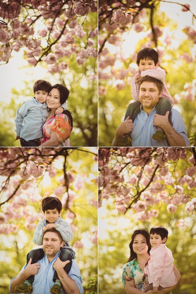 cherry blossom spring family shoot victoria park london photo