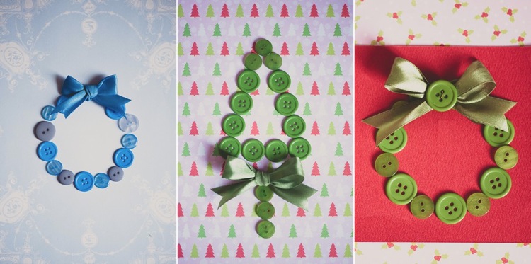 DIY simple easy creative Christmas ideas 3: a few ways with buttons and  doilies, London Family Photographer