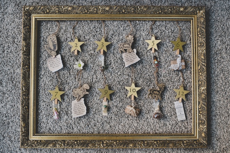 creative rustic advent calendar christmas tags lily sawyer photo