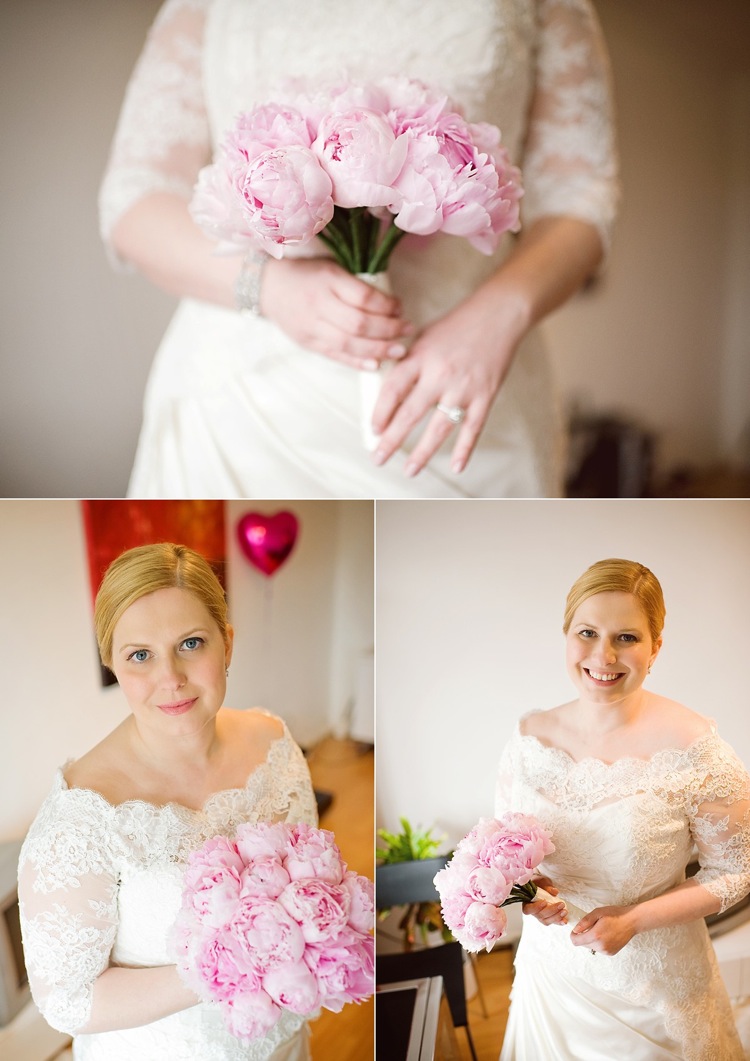 bride bridesmaid hand-tied bouquet real wedding london photographer.jpg