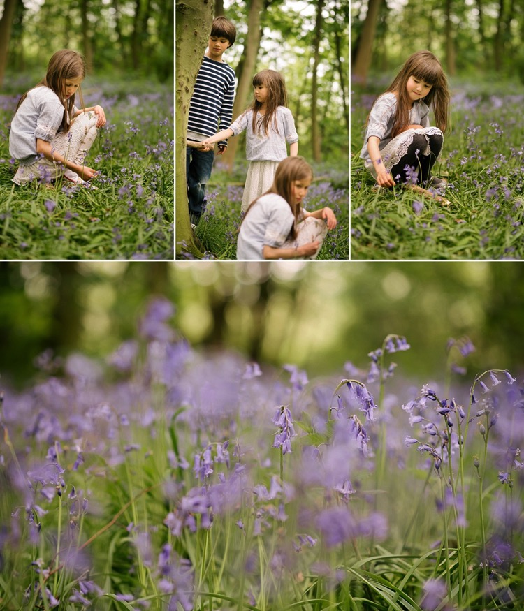 family photoshoot bluebells wanstead park london children portraits photographer lily sawyer photo