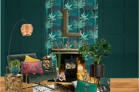 gentlemans-club-interiors-dark-green-room-maximalist-eclectic-lily-sawyer-layered-home-interiors
