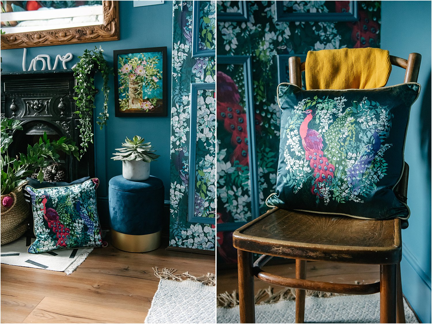 blue-maximalist-bedroom-how-to-design-create-maximalism-yet-uncluttered-space