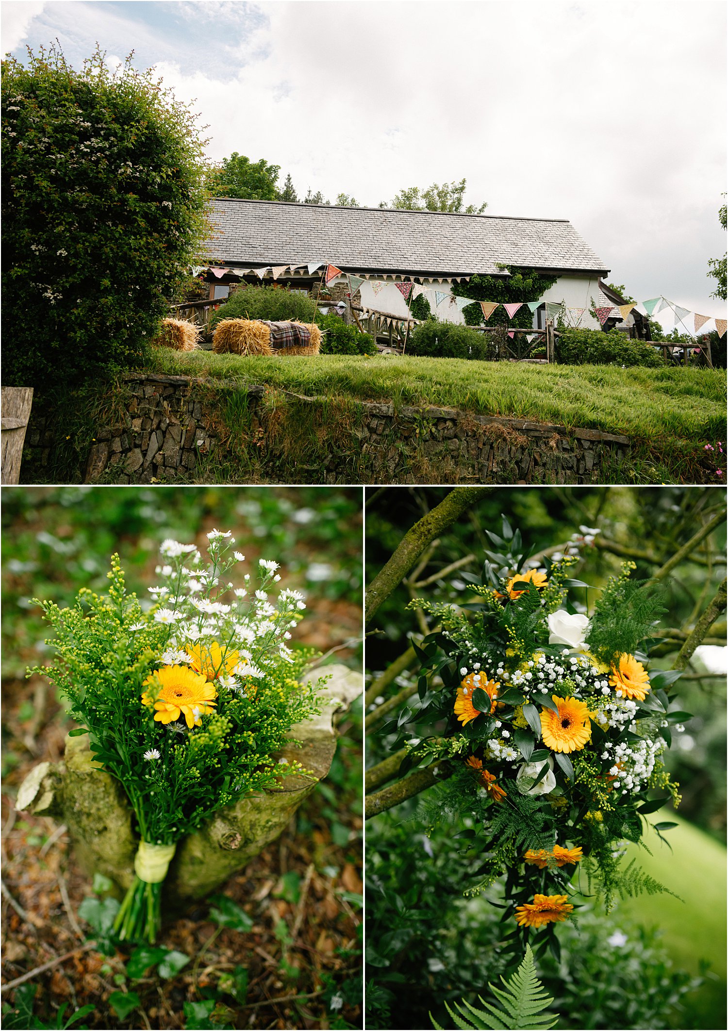 country-vintage-blue-sunflower-wedding-summer-north-devon-english-wedding-marquee-classic-wedding